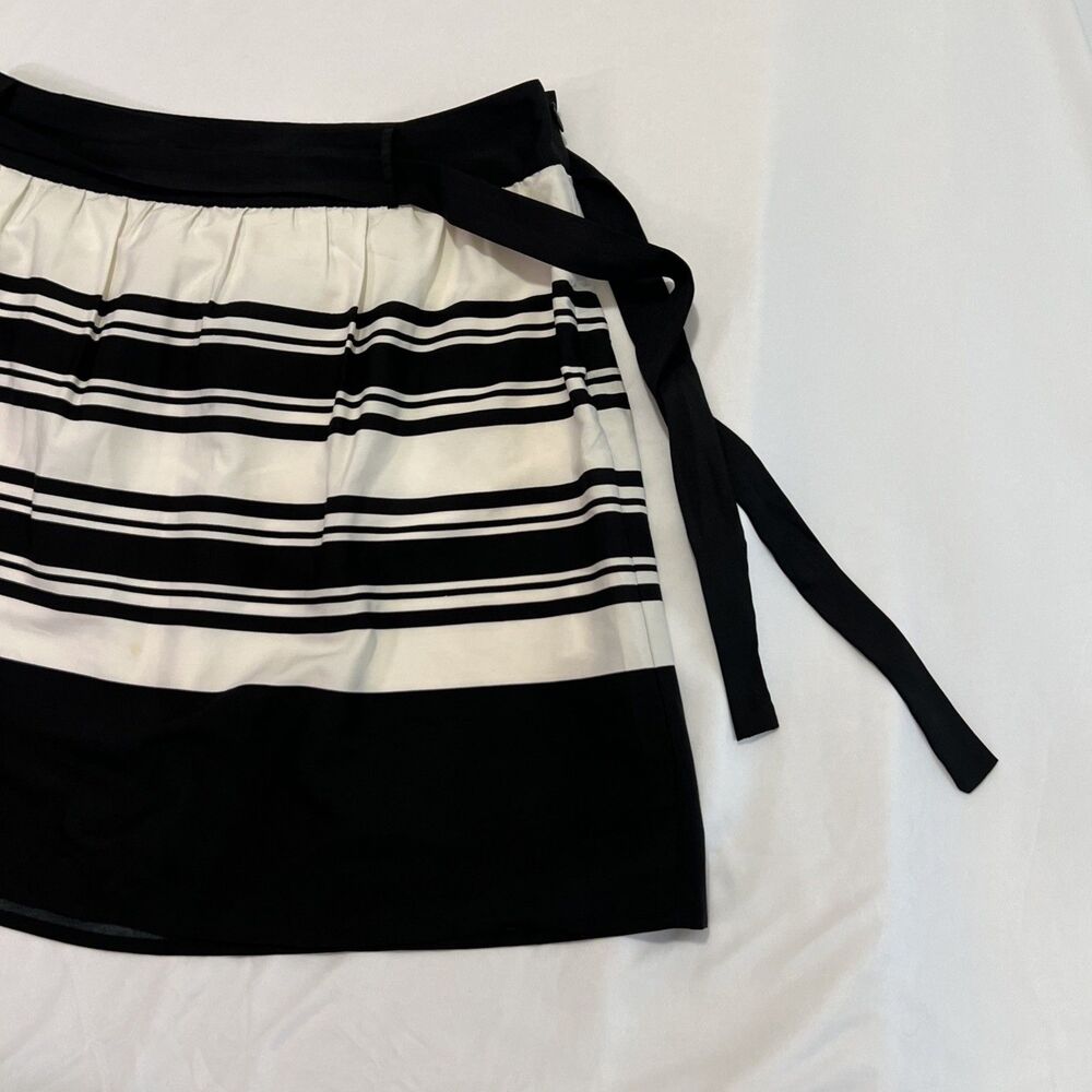 Camaieu Vintage Pleated Skirt 2000s Black White Size S - Picture 2 of 5